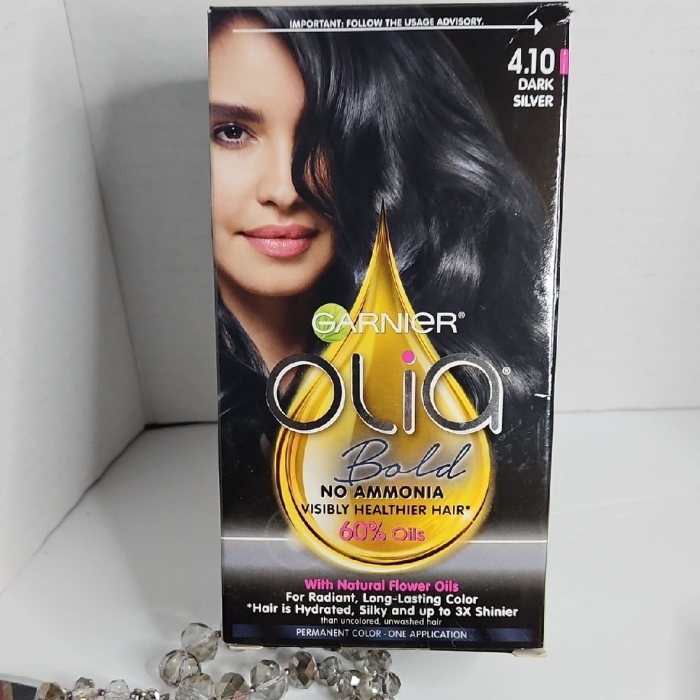 Garnier Olia 4.10 Dark Silver Hair Color